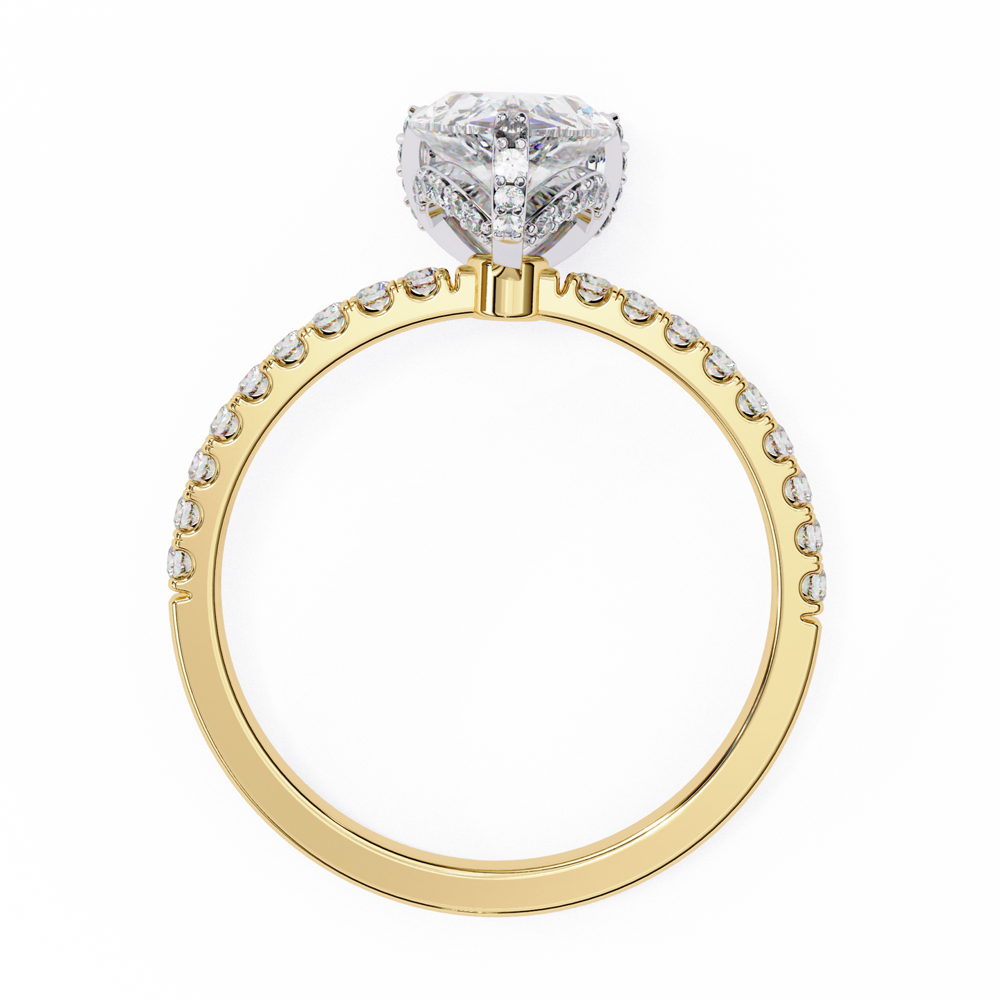 1.50 CT PEAR Cut Diamond Engagement Ring