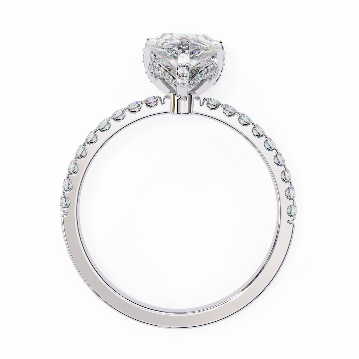 1.50 CT PEAR Cut Diamond Engagement Ring