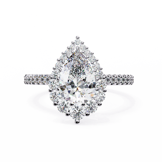 2.00 CT Pear Cut Diamond Engagement Ring - Ulight Jewels