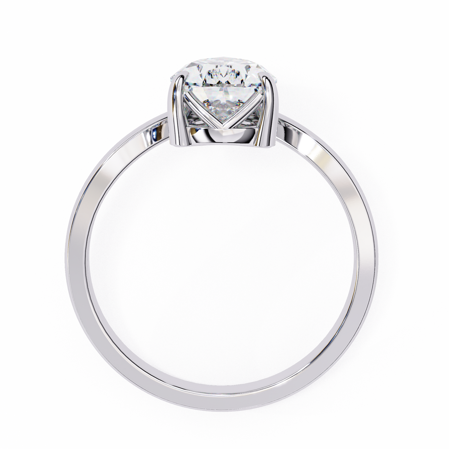 2.25 CT PEAR Cut Diamond Engagement Ring