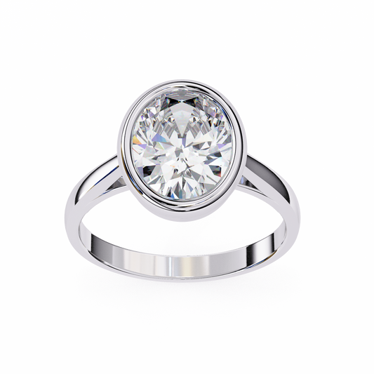 2.50  CT  Oval Cut Diamond Engagement Ring - Ulight Jewels