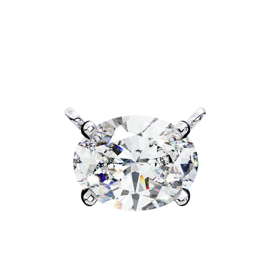 2.00 CT Oval Cut Diamond Pendant - Ulight Jewels