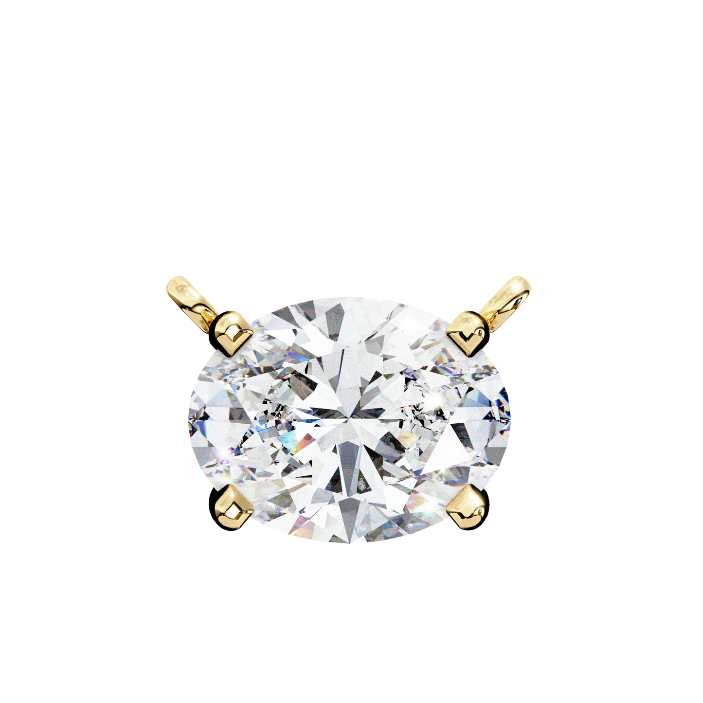 2.00 CT Oval Cut Diamond Pendant