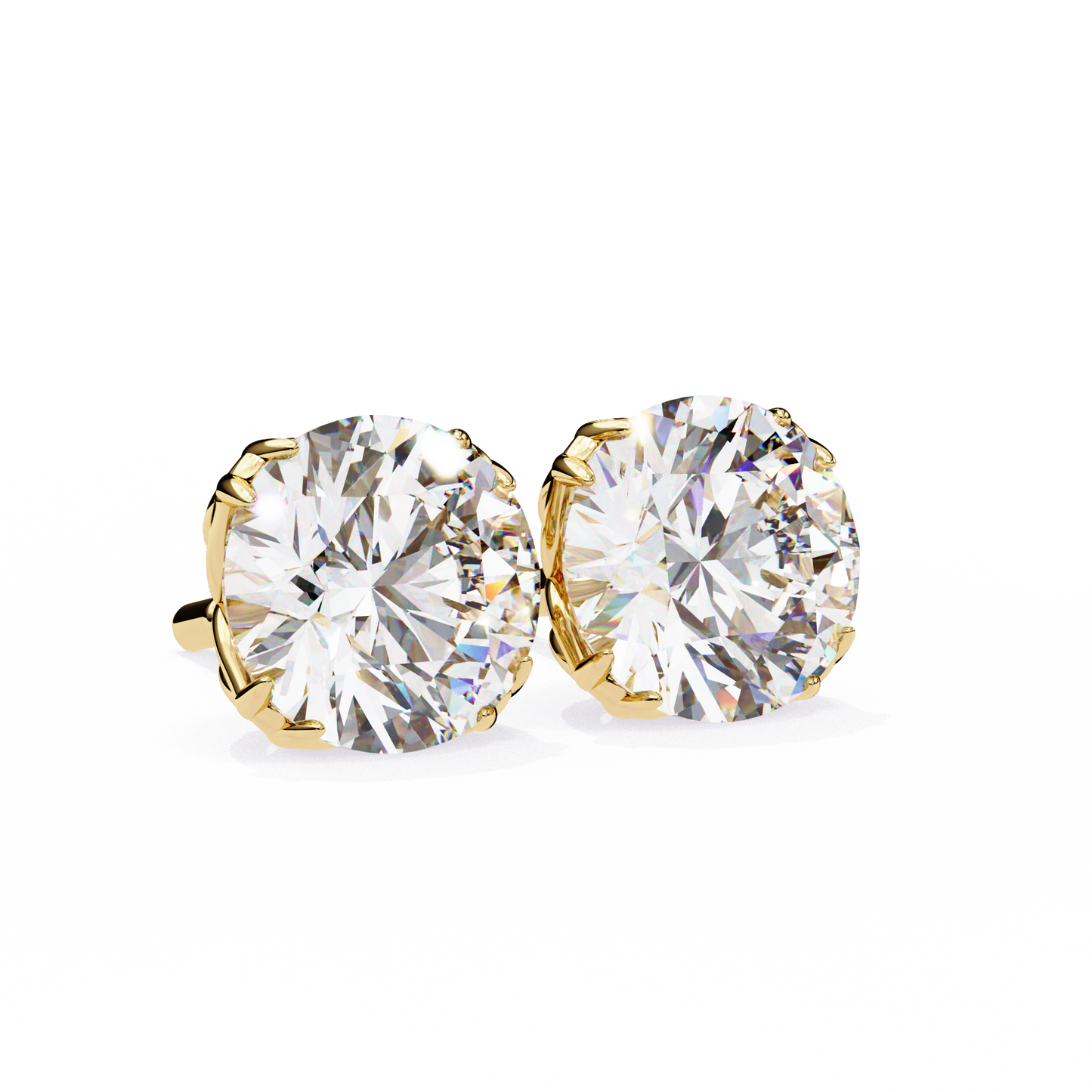 2.50 CT Round Cut Diamond  Studs Earrings