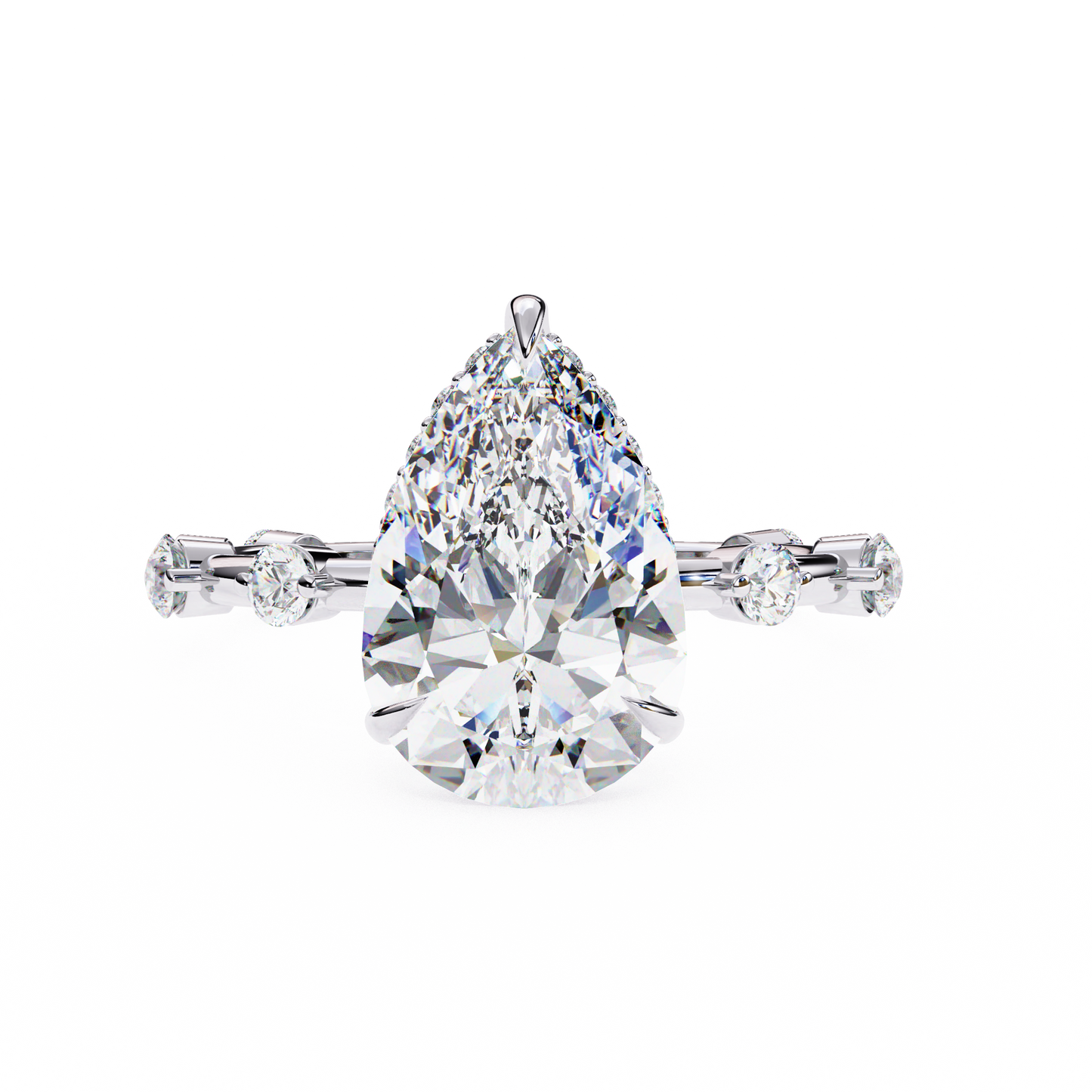 3.00 CT Round  Cut Diamond Engagement Ring - Ulight Jewels