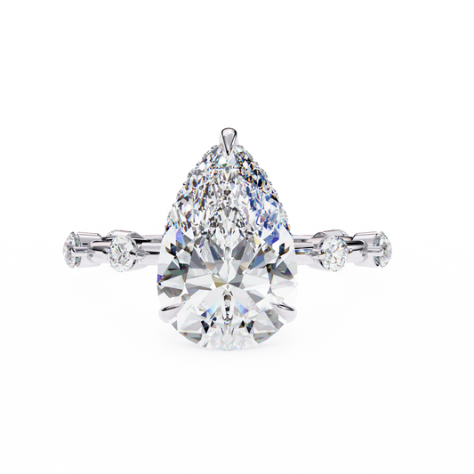 3.00 CT Round  Cut Diamond Engagement Ring - Ulight Jewels