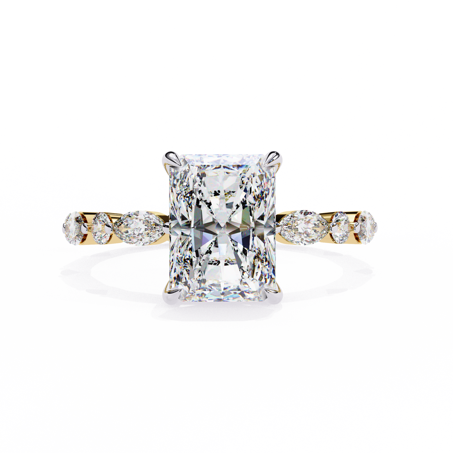 2.25 CT Radiant Cut Diamond Engagement Ring