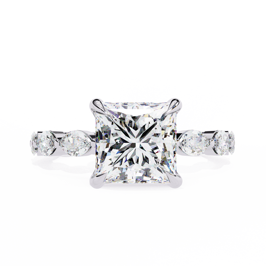 2.50 CT  Princess Cut Diamond Engagement Ring - Ulight Jewels