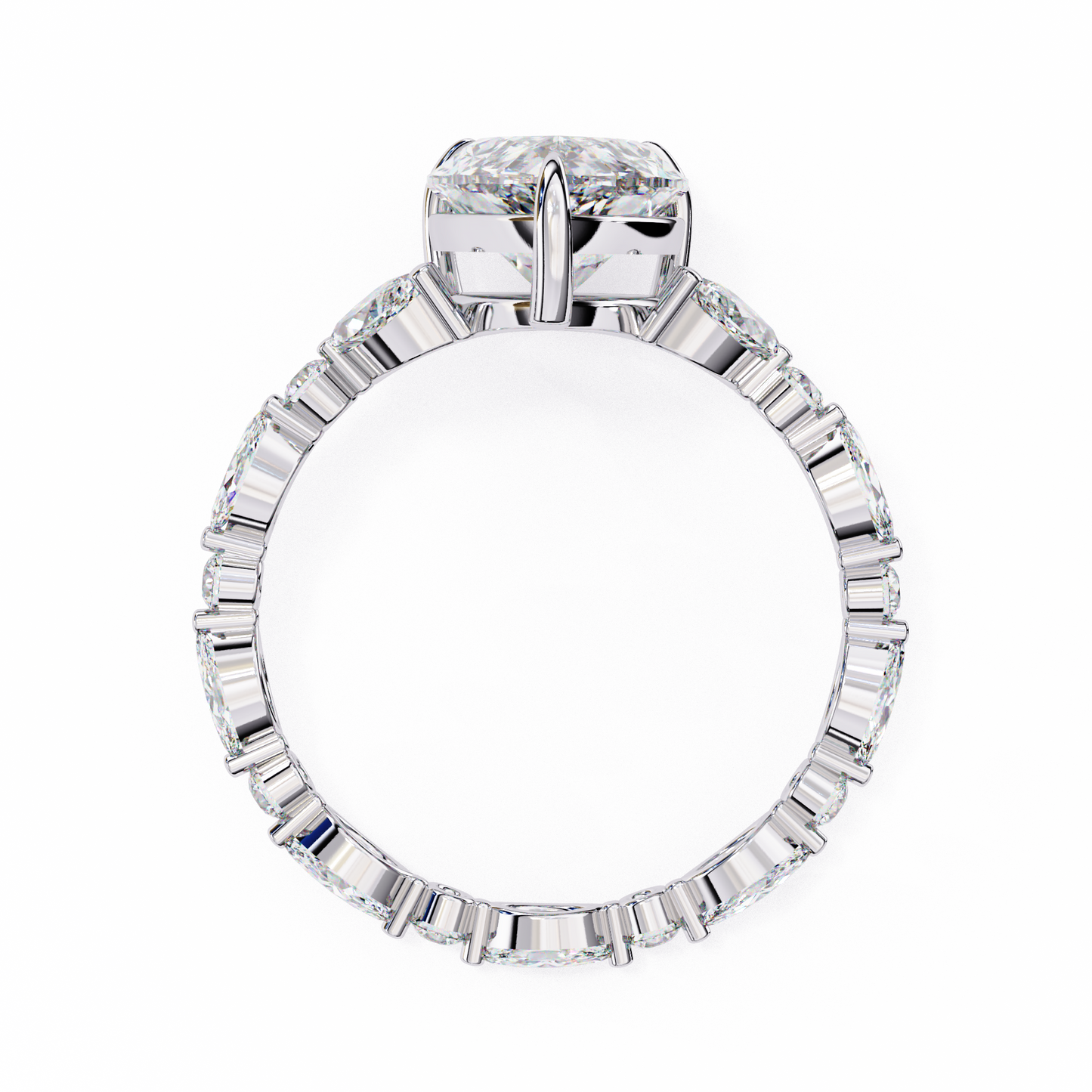 3.00 CT Pear Cut Diamond Engagement Ring