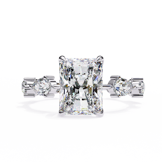 2.00 CT Radiant Cut Diamond Engagement Ring - Ulight Jewels