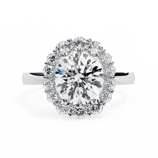 2.00 CT Round Cut Diamond Engagement Ring - Ulight Jewels