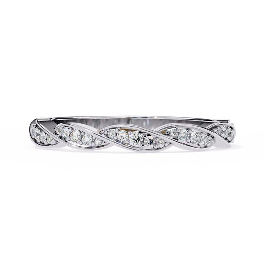 0.35 CT Round Cut Diamonds Engagement Band - Ulight Jewels