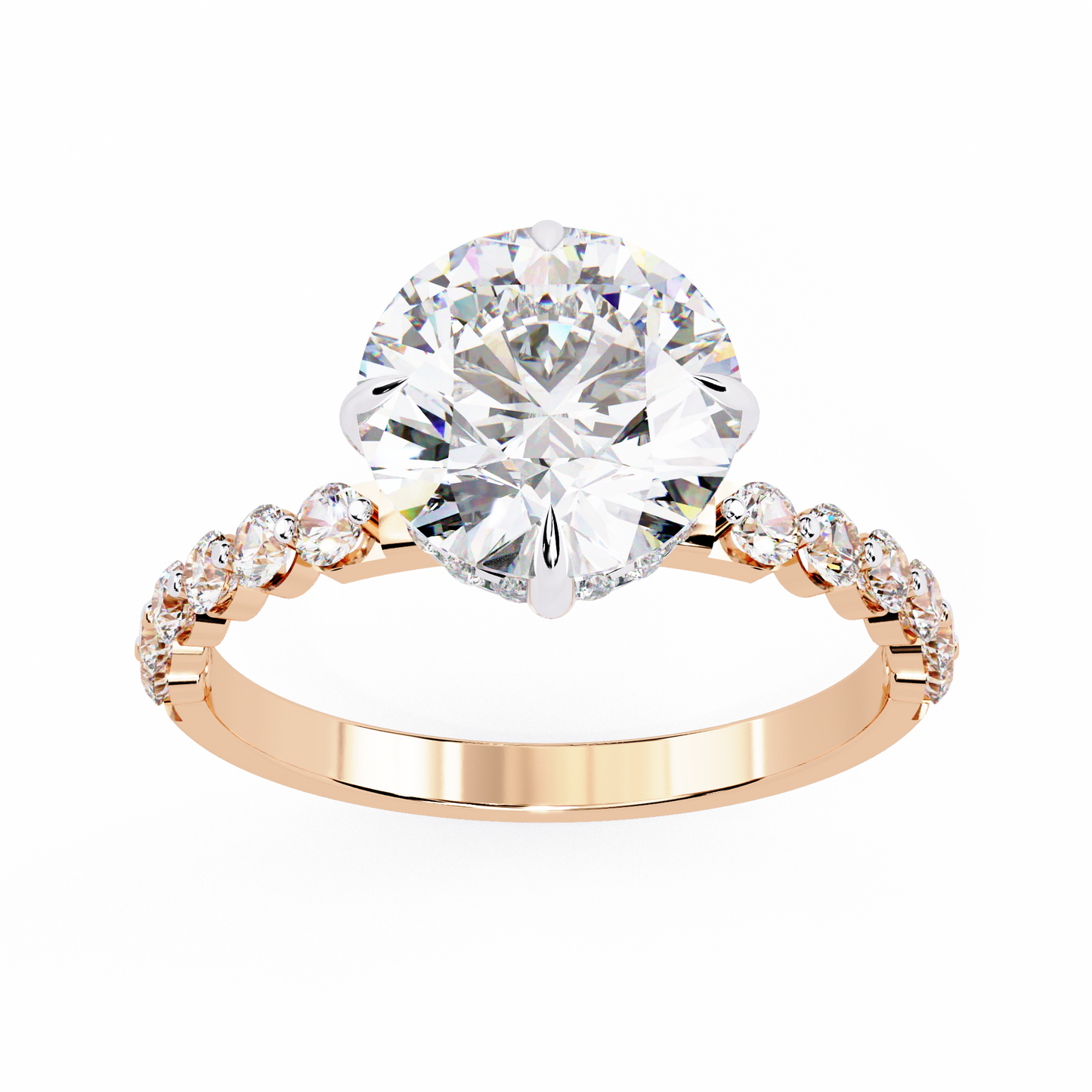 2.00 CT Round   Cut Diamond Engagement Ring