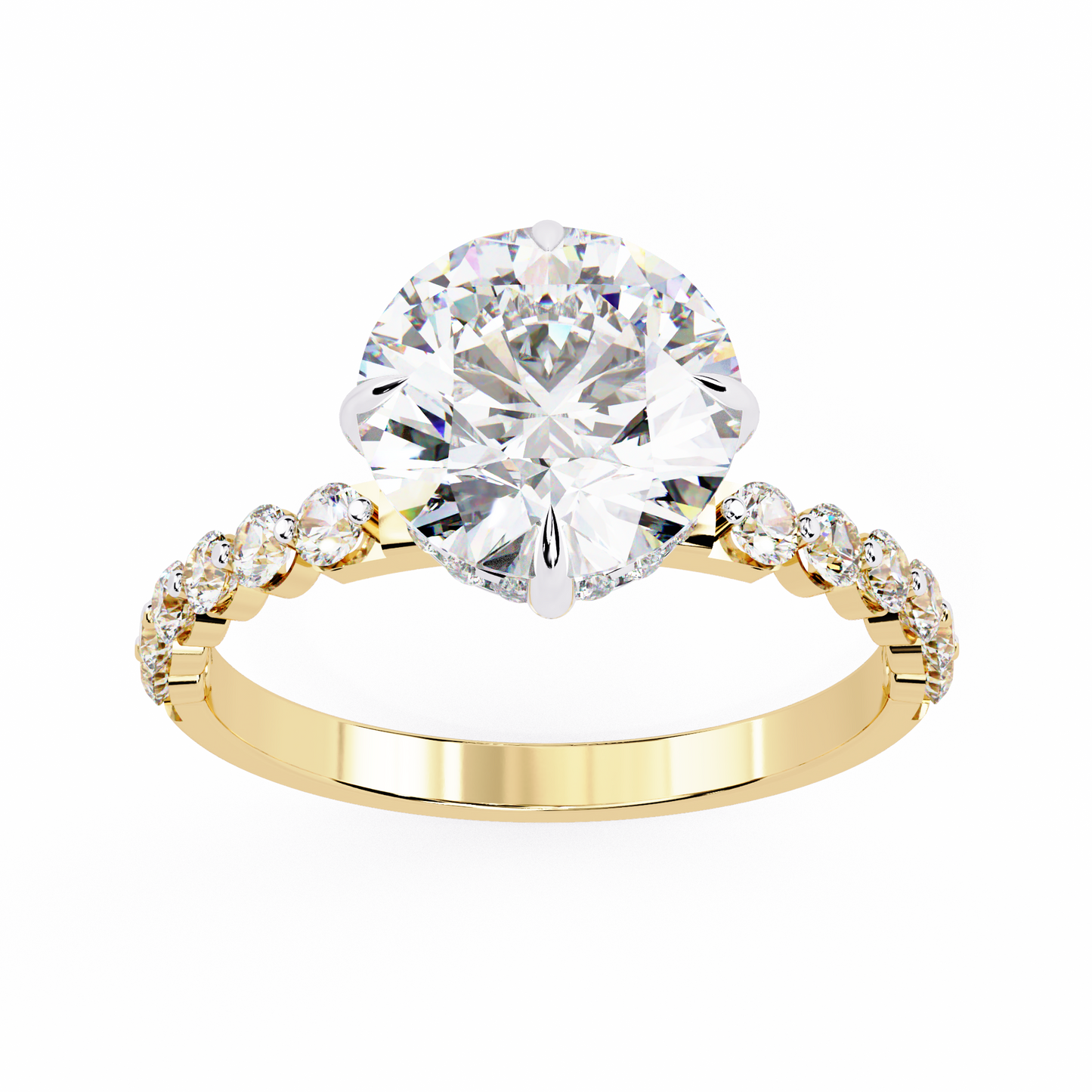 2.00 CT Round   Cut Diamond Engagement Ring