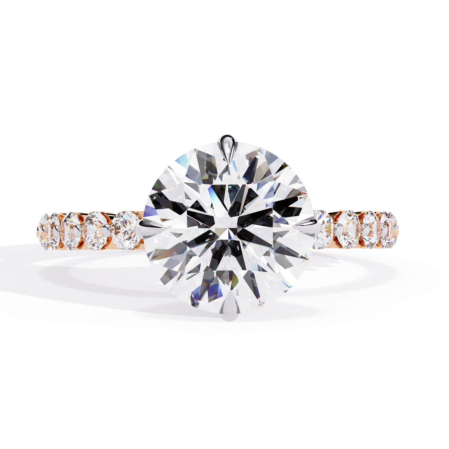 2.00 CT Round   Cut Diamond Engagement Ring