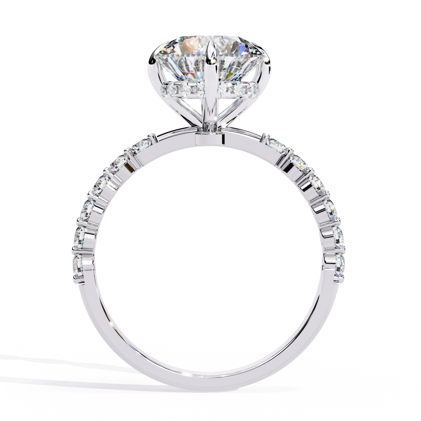 2.00 CT Round   Cut Diamond Engagement Ring