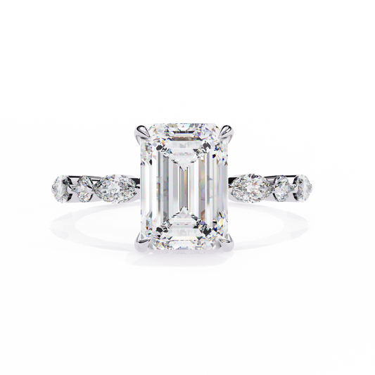 2.00 CT Emerald Cut Diamond Engagement Ring - Ulight Jewels