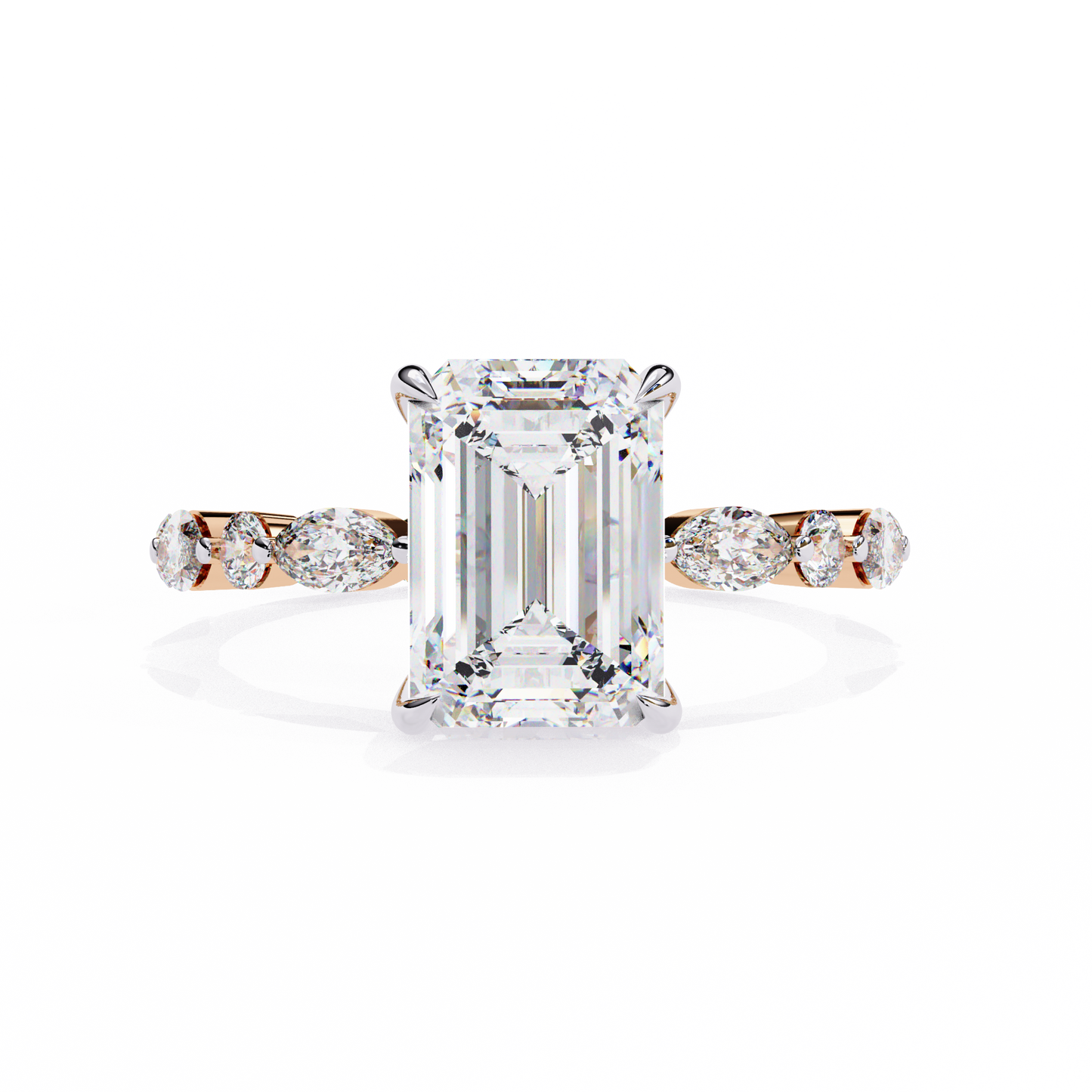 2.00 CT Emerald Cut Diamond Engagement Ring