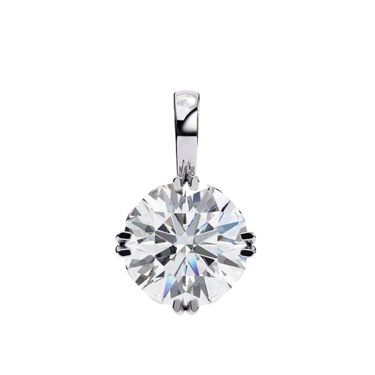 2.00  CT Round Cut Diamond Pendant - Ulight Jewels