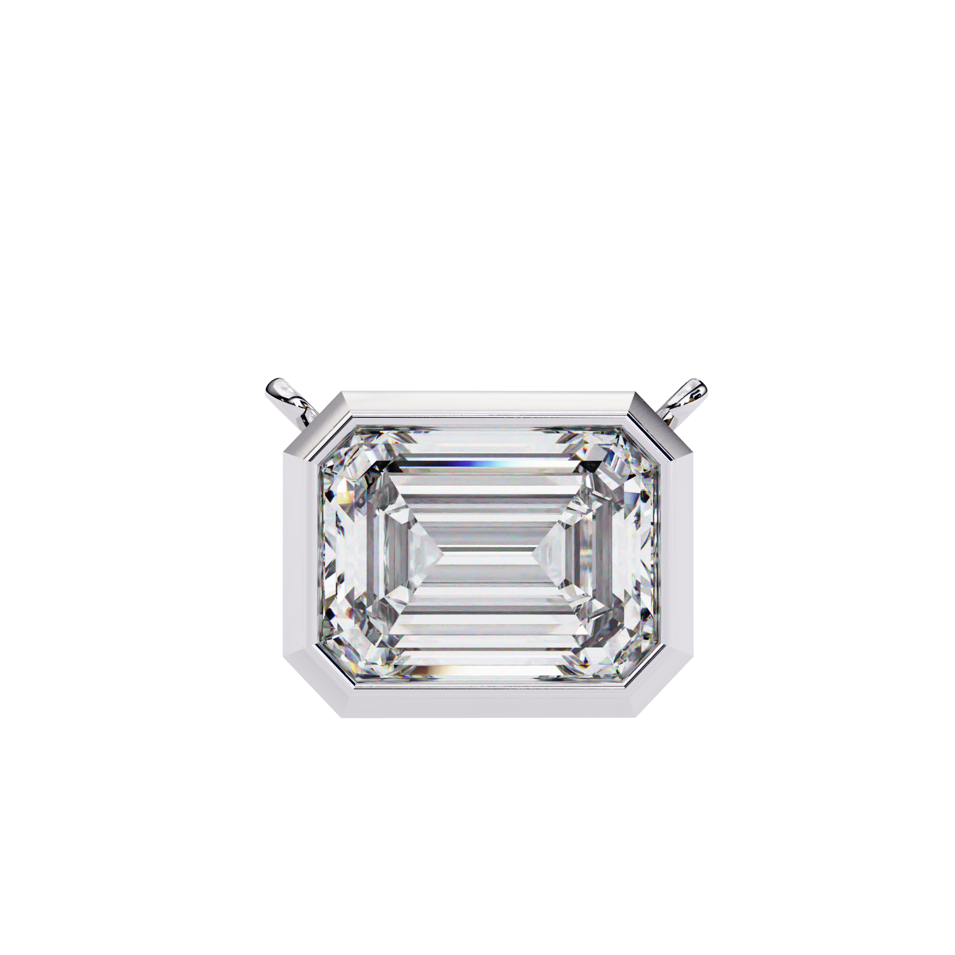 1.75 CT Emerald Cut Diamond Pendant - Ulight Jewels