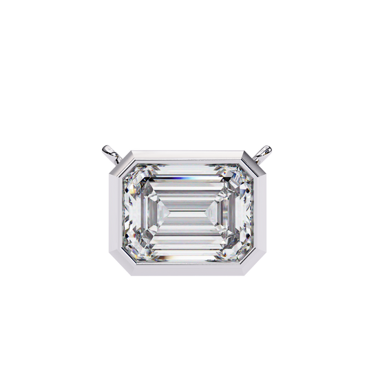 1.75 CT Emerald Cut Diamond Pendant - Ulight Jewels