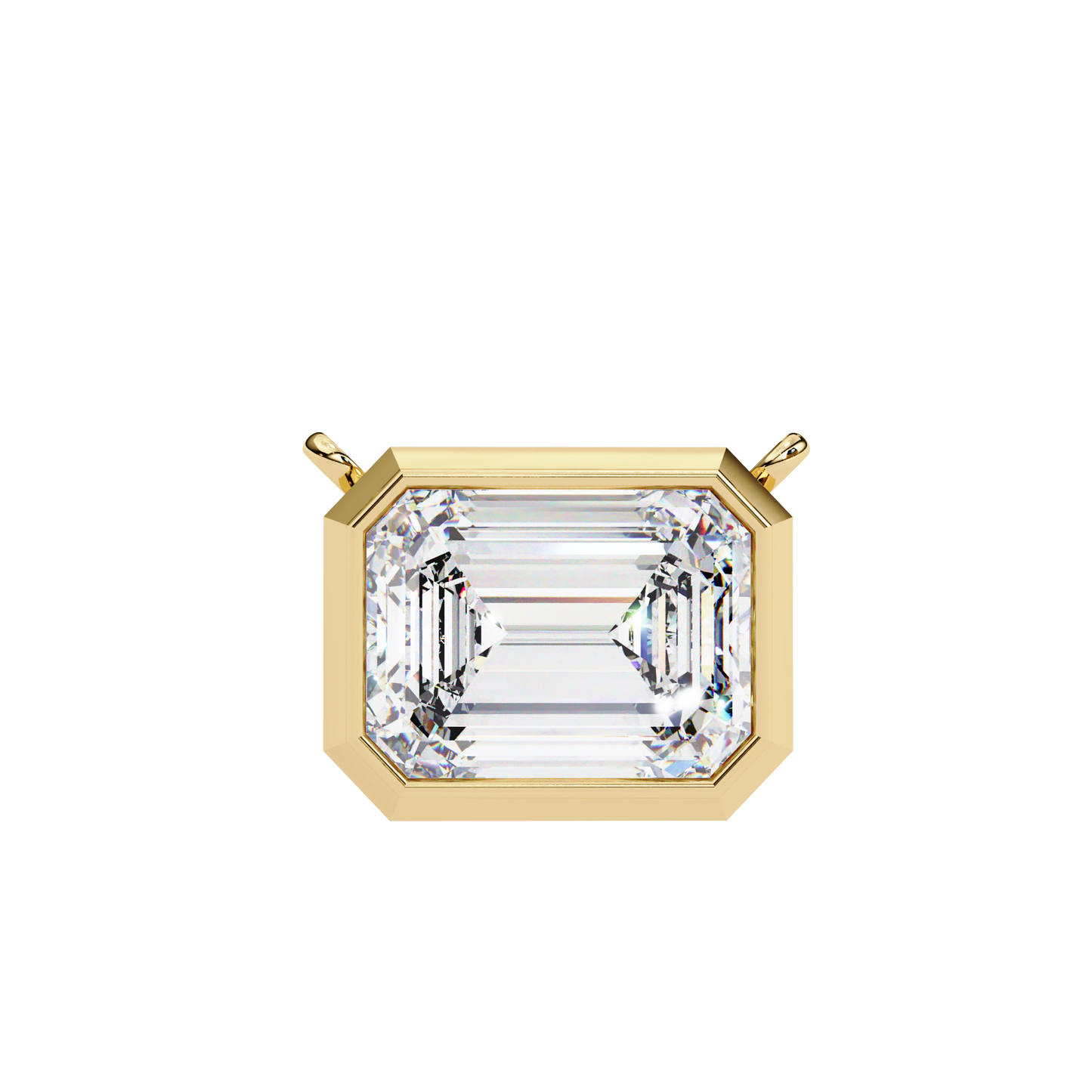 1.75 CT Emerald Cut Diamond Pendant