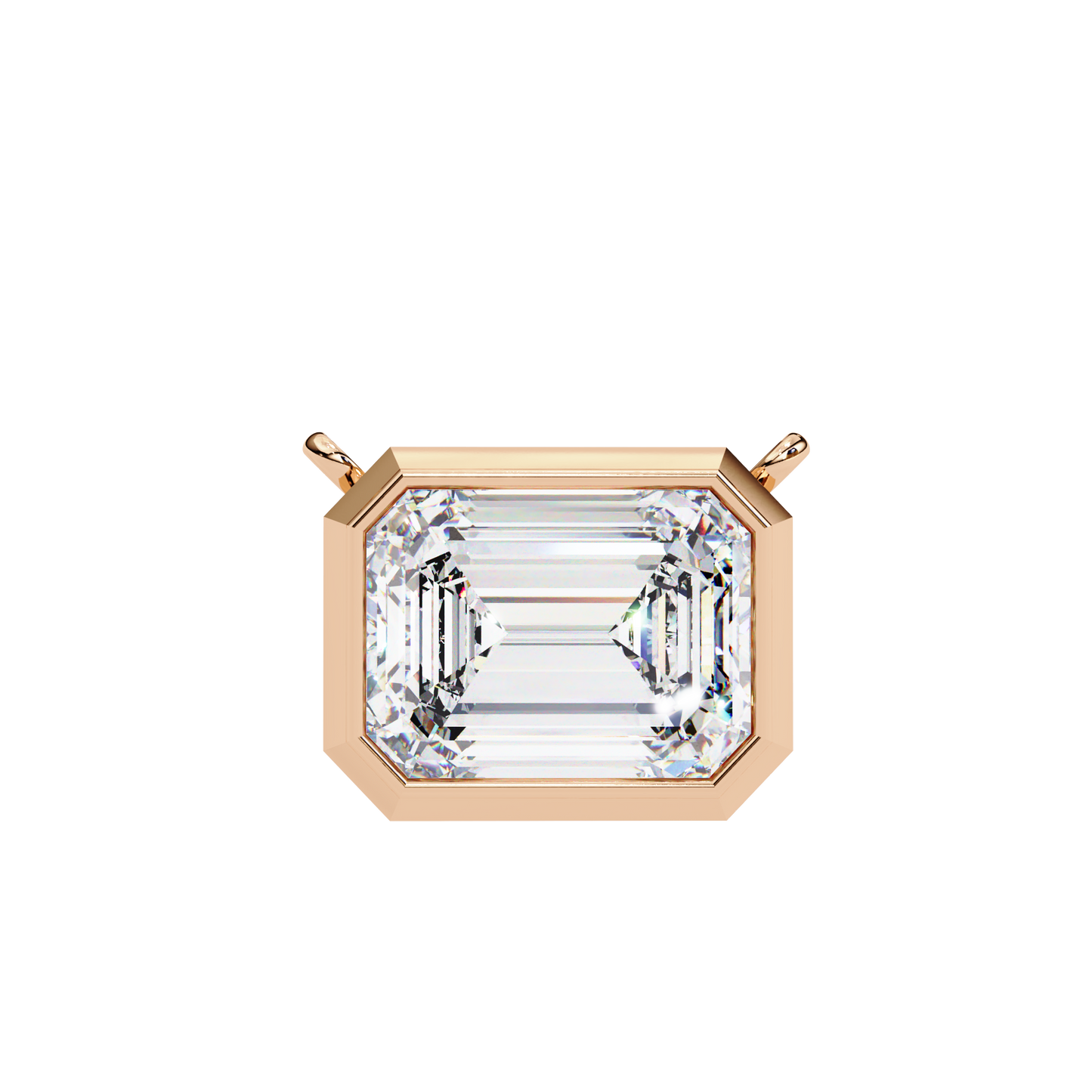 1.75 CT Emerald Cut Diamond Pendant