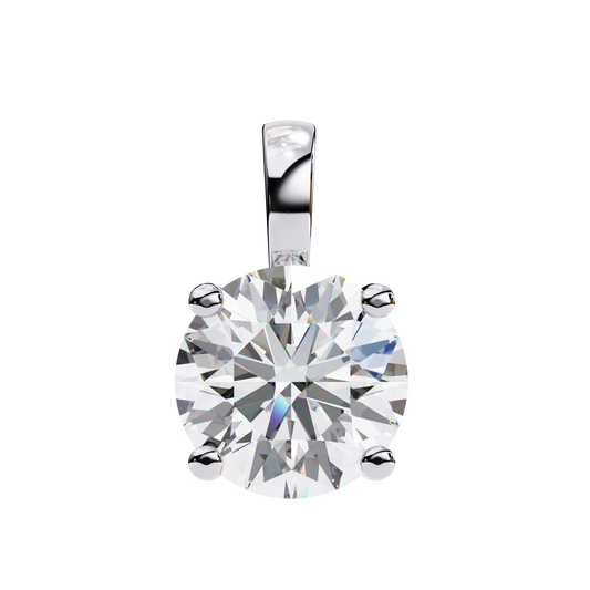 2.00 CT Round Cut Diamond Pendant - Ulight Jewels