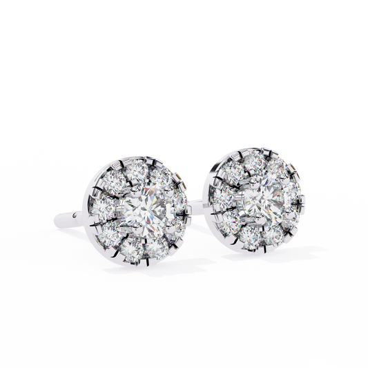 0.55 CT Round Cut Diamond Earrings - Ulight Jewels