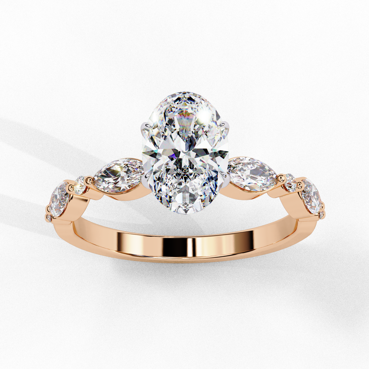 1.50 CT OVAL Cut Diamond Engagement Ring