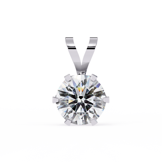 2.00 CT  Round Cut Diamond Pendant - Ulight Jewels