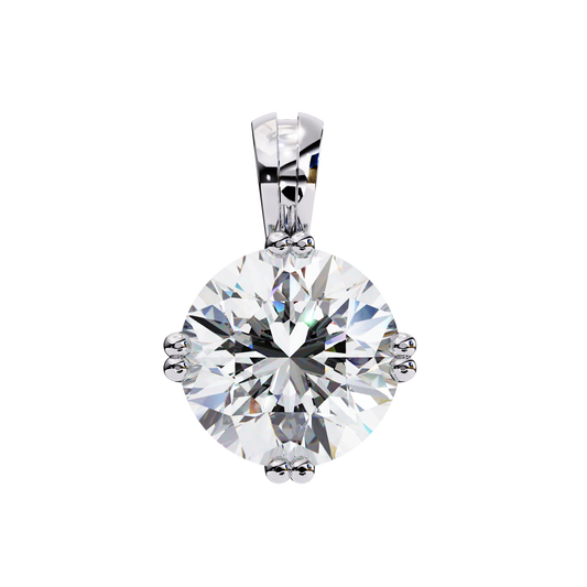 1.65  CT Round Cut Diamond Pendant - Ulight Jewels