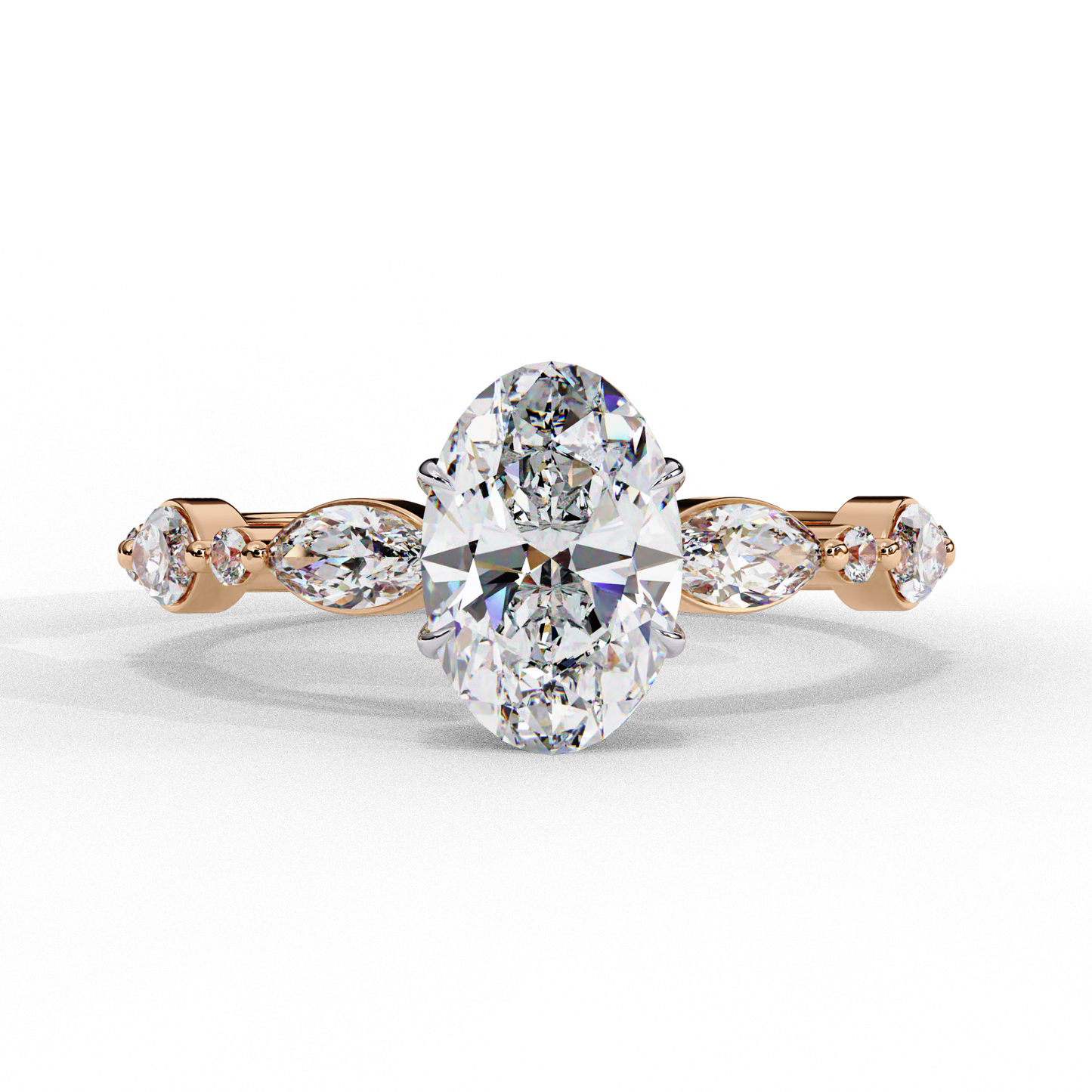 1.50 CT OVAL Cut Diamond Engagement Ring