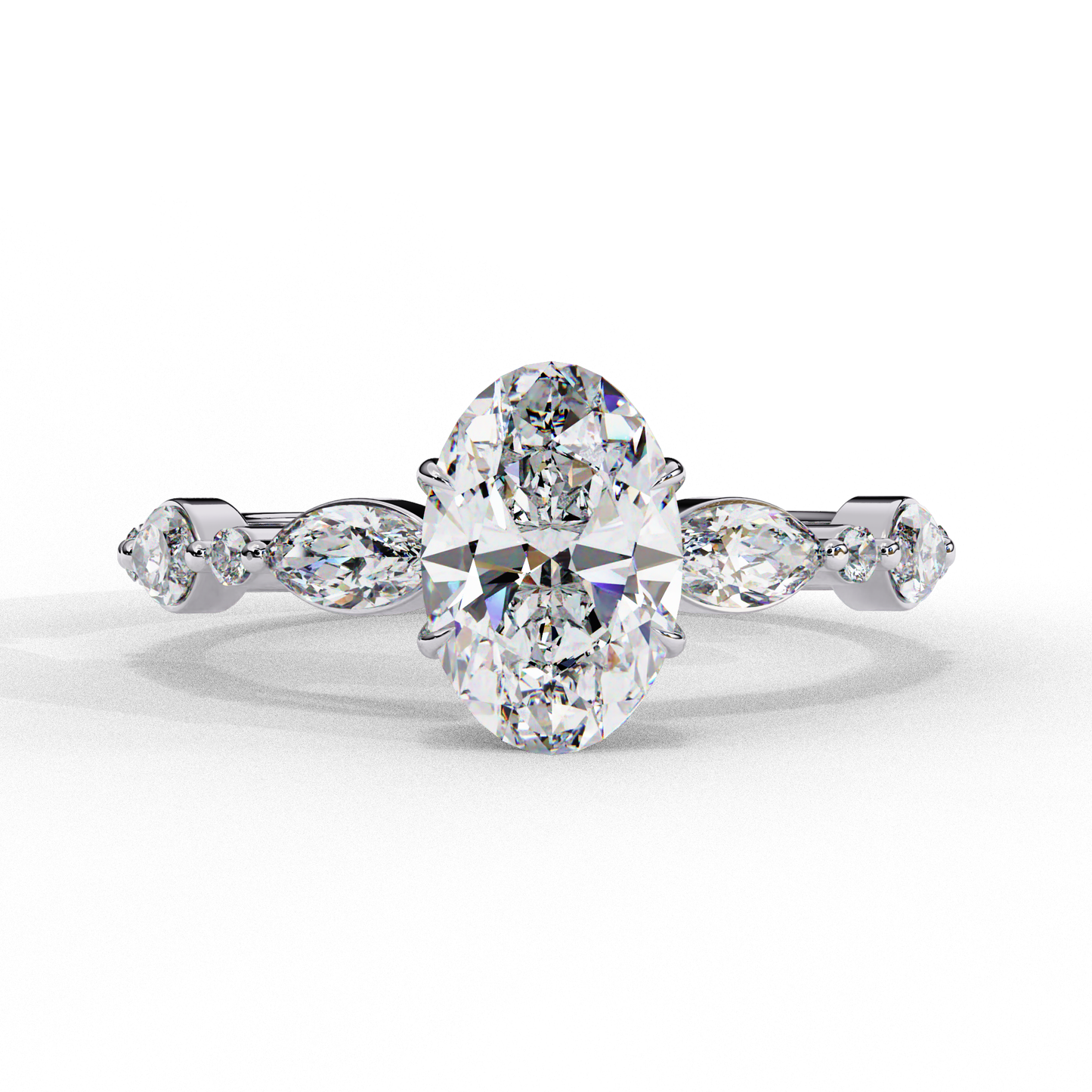 1.50 CT OVAL Cut Diamond Engagement Ring - Ulight Jewels