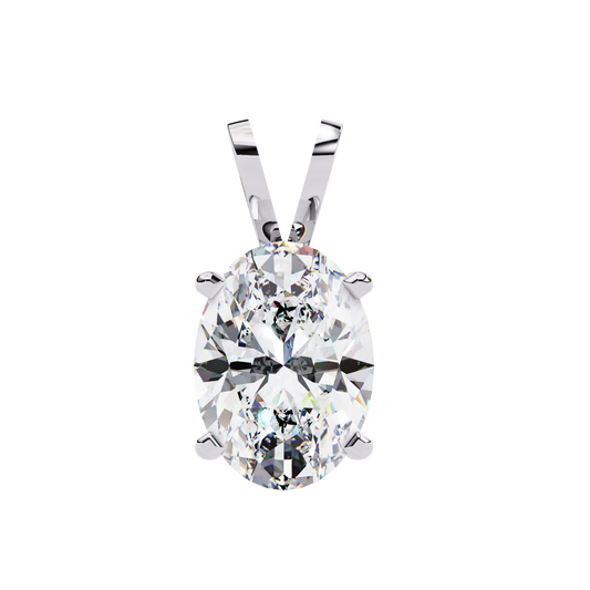 2.50 CT Oval Cut Diamond Pendant - Ulight Jewels