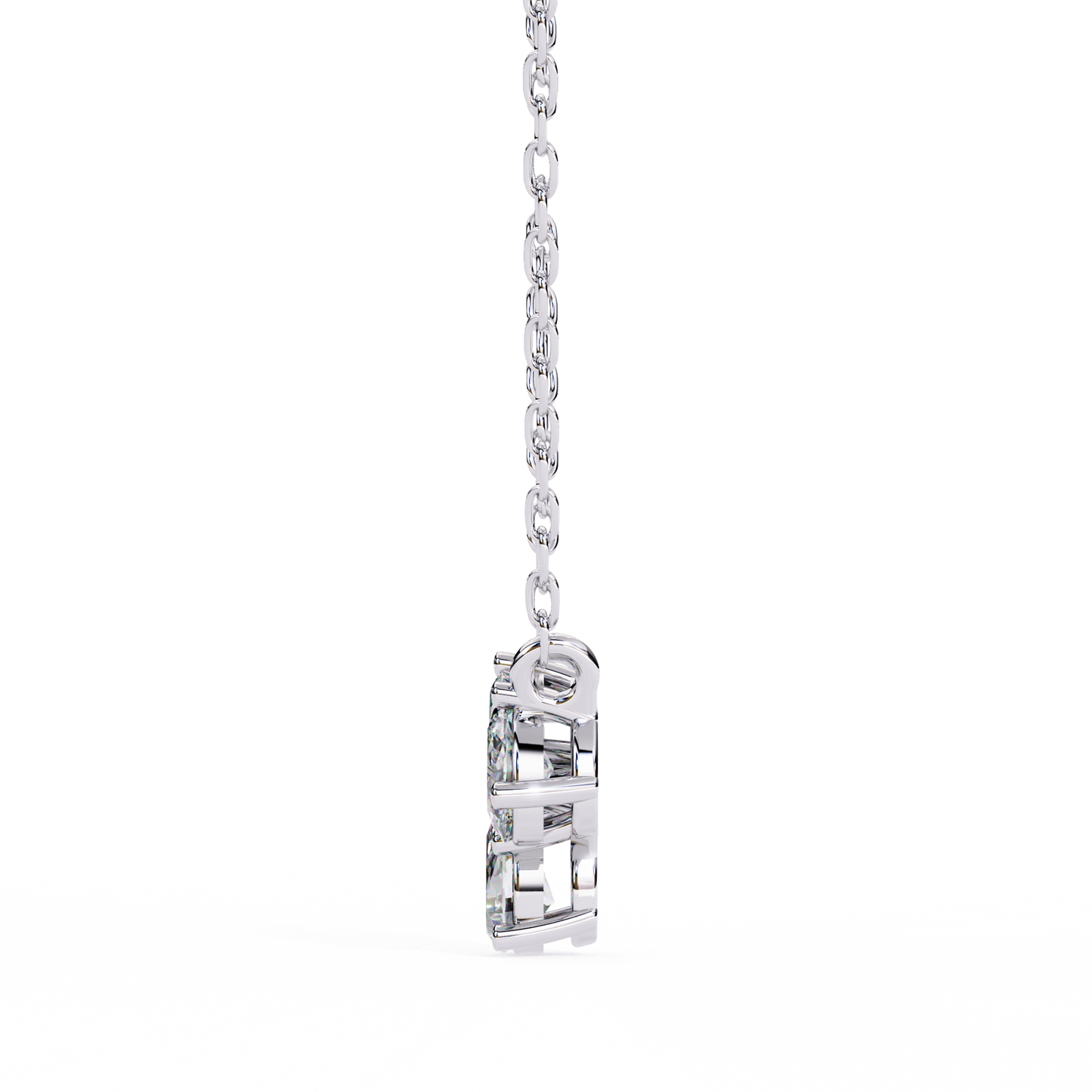 1.30 CT 3 Stone Diamond Pendant