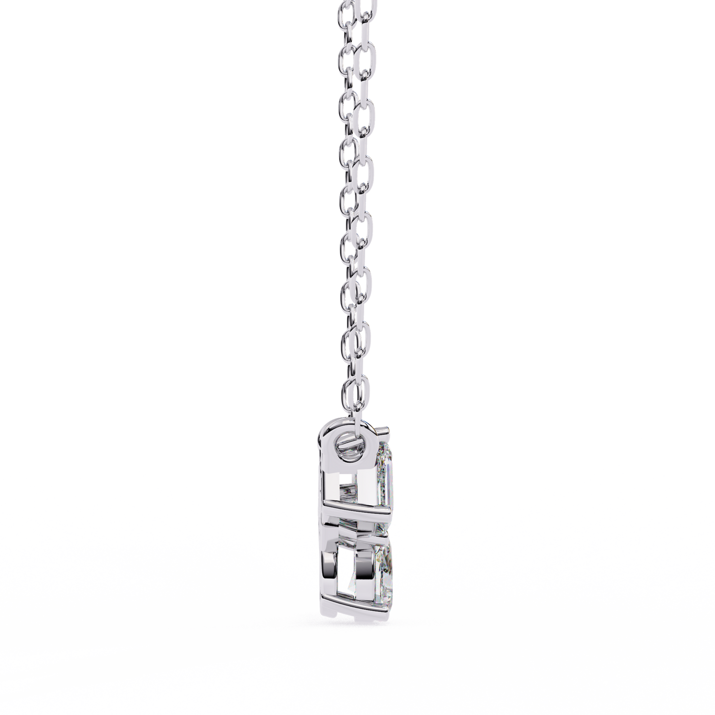 1.30 CT 3 Stone Diamond Pendant