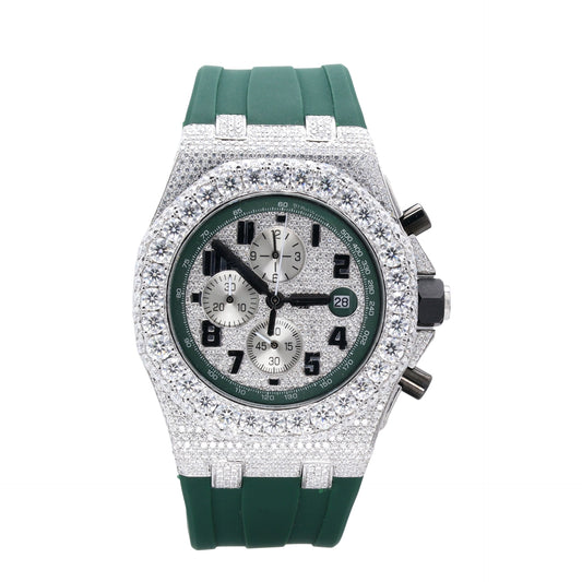 Premium Quality Round cut Diamond Studded Watch - Ulight Jewels