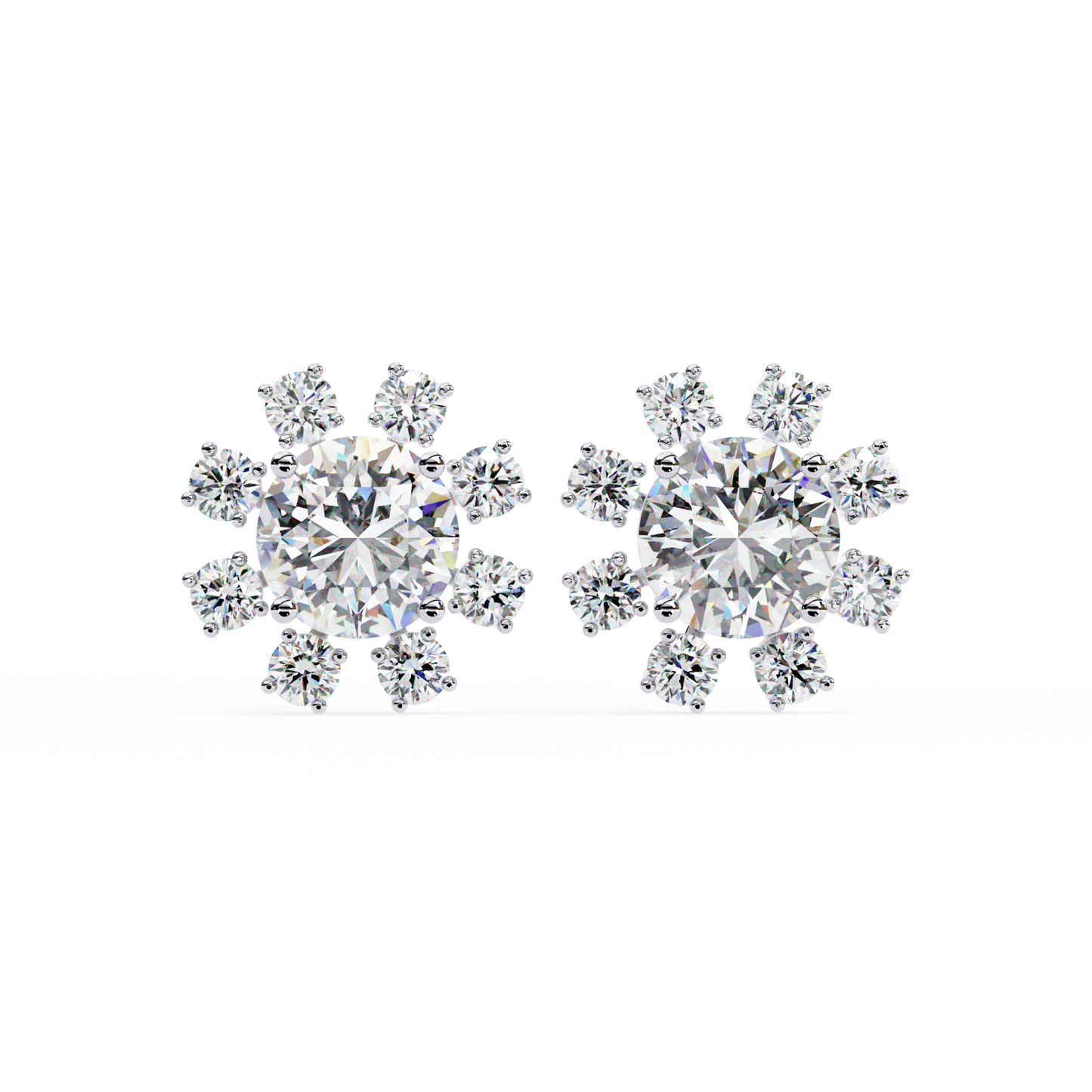 1.40 CT Round Cut Diamond Stud Earring - Ulight Jewels