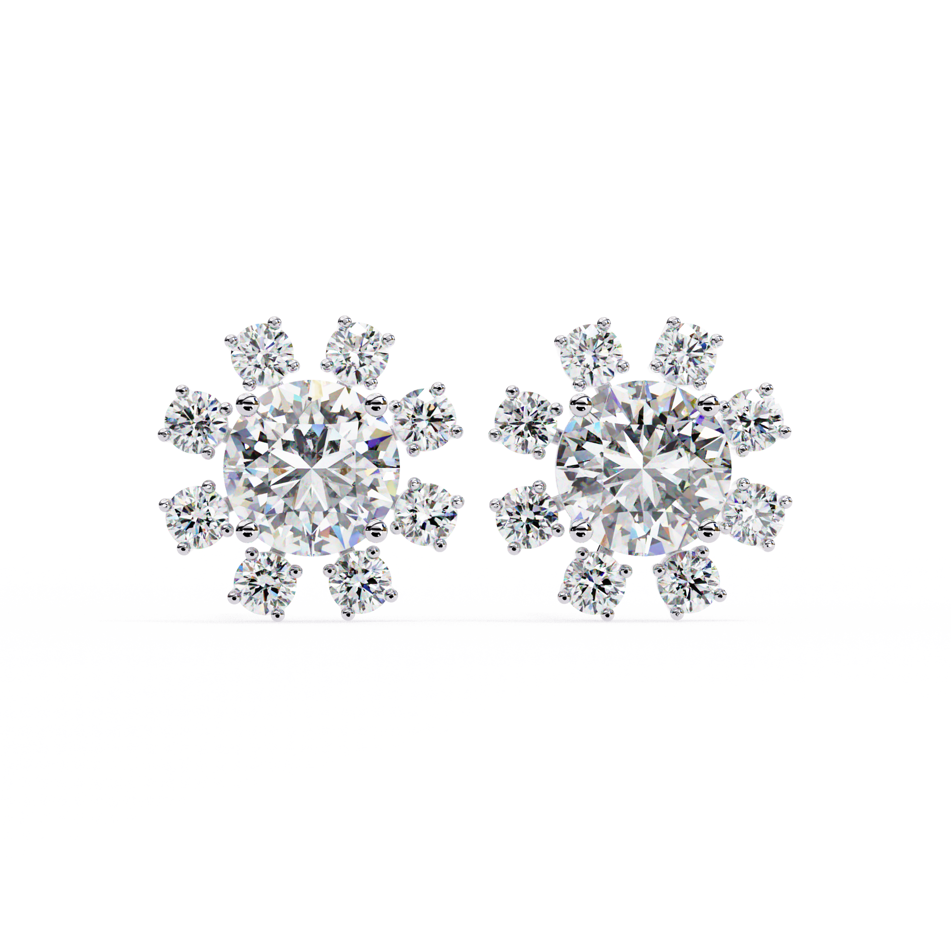 1.40 CT Round Cut Diamond Stud Earring - Ulight Jewels