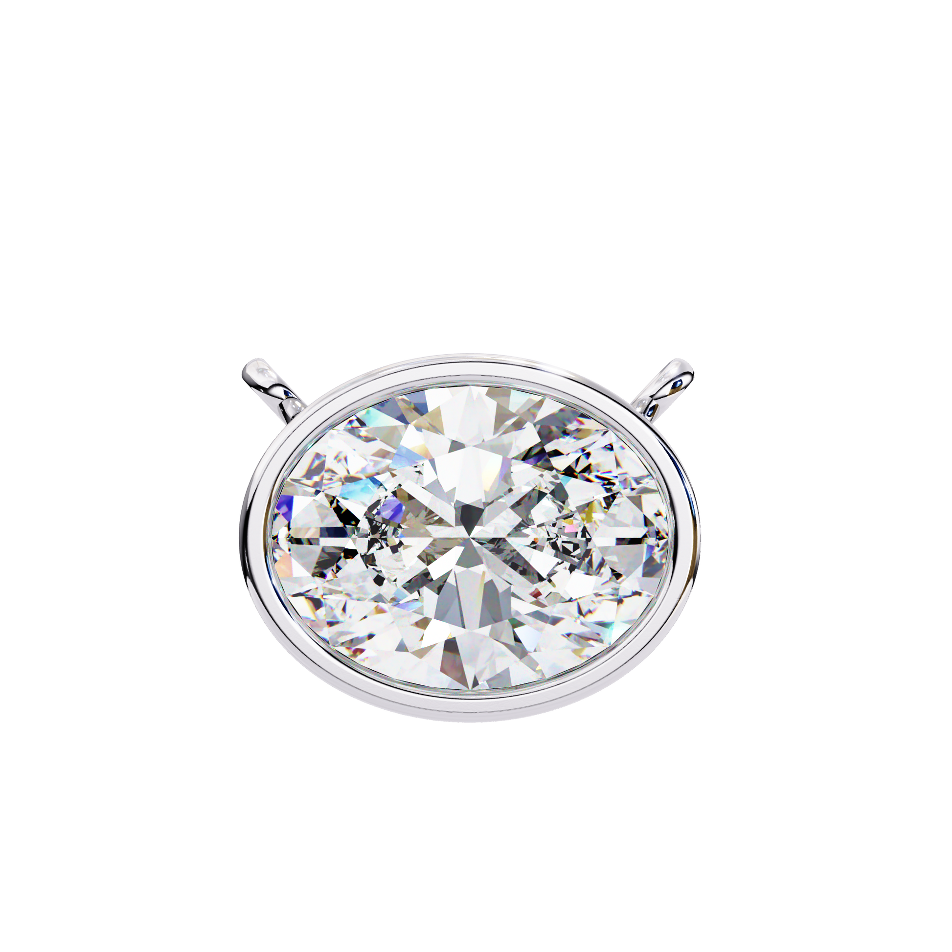 0.75 CT Oval Cut Diamond Pendant - Ulight Jewels