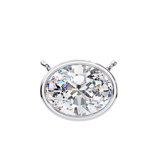 0.75 CT Oval Cut Diamond Pendant - Ulight Jewels