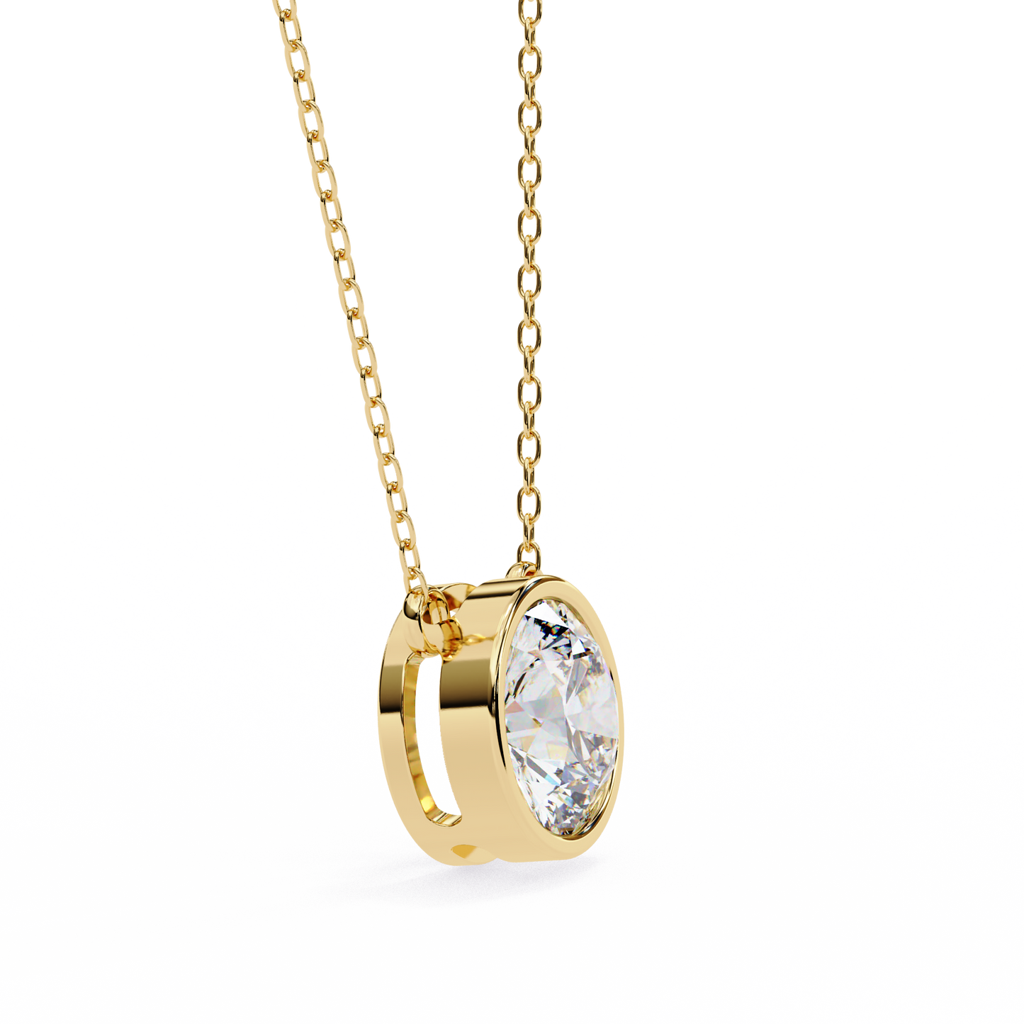 2.00  CT Round Cut Diamond Pendant