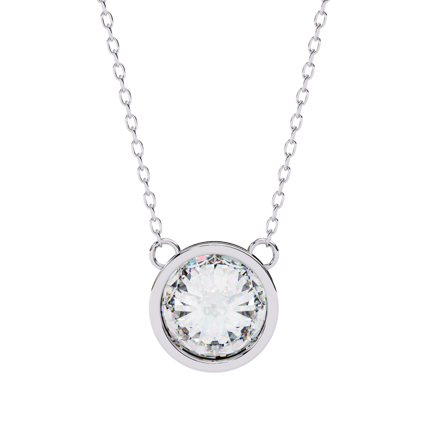 2.00  CT Round Cut Diamond Pendant