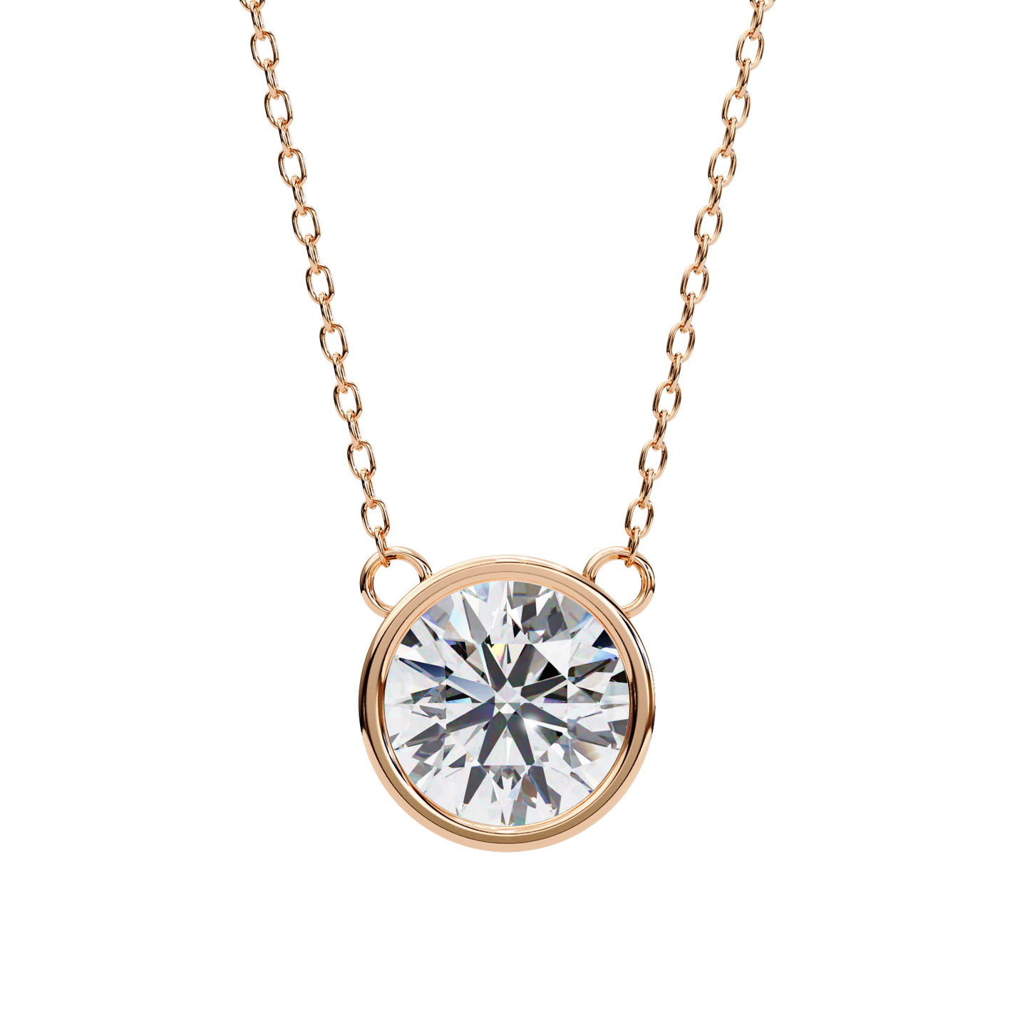 2.00  CT Round Cut Diamond Pendant