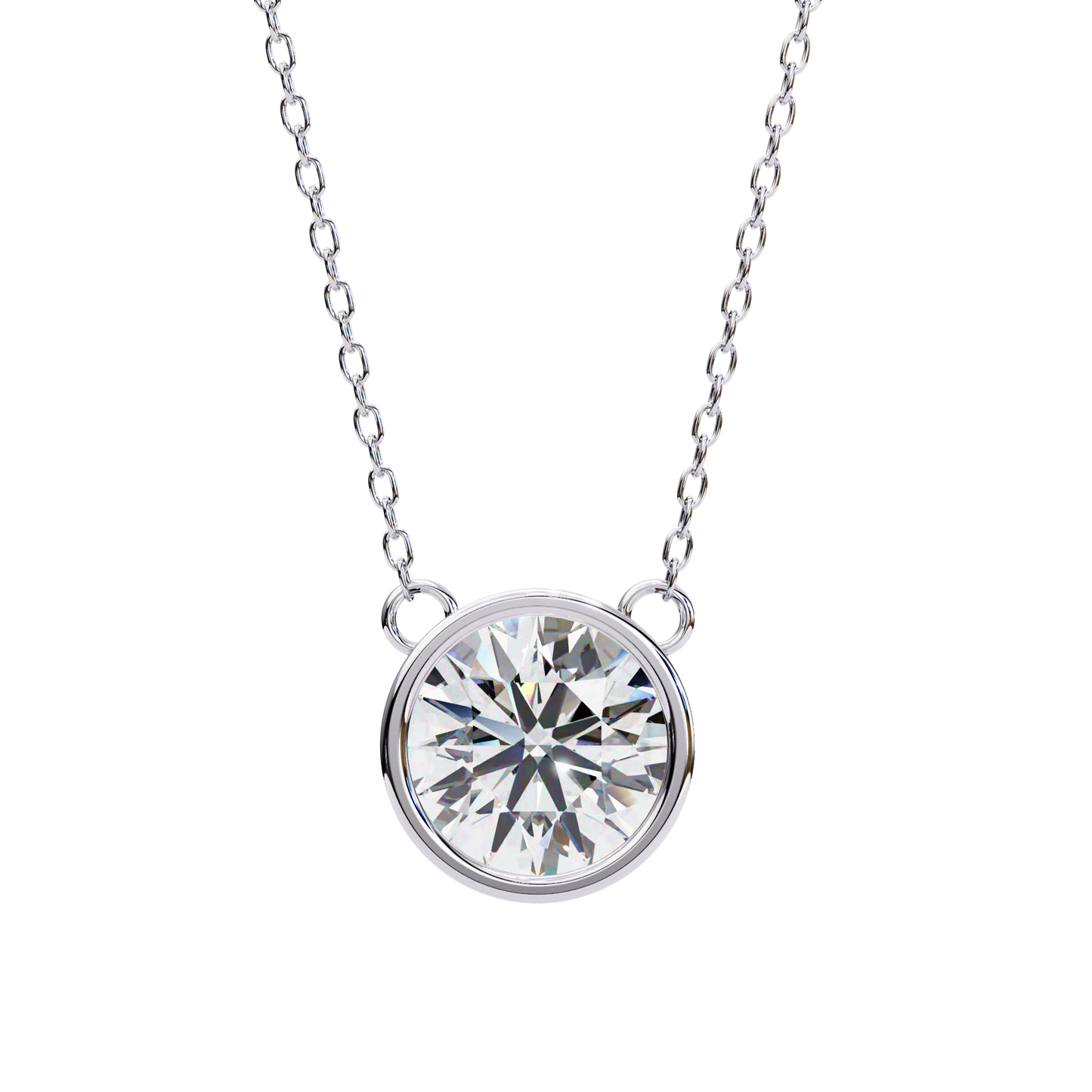 2.00  CT Round Cut Diamond Pendant