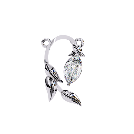 0.50  CT  Marquise  Cut Diamond Pendant - Ulight Jewels