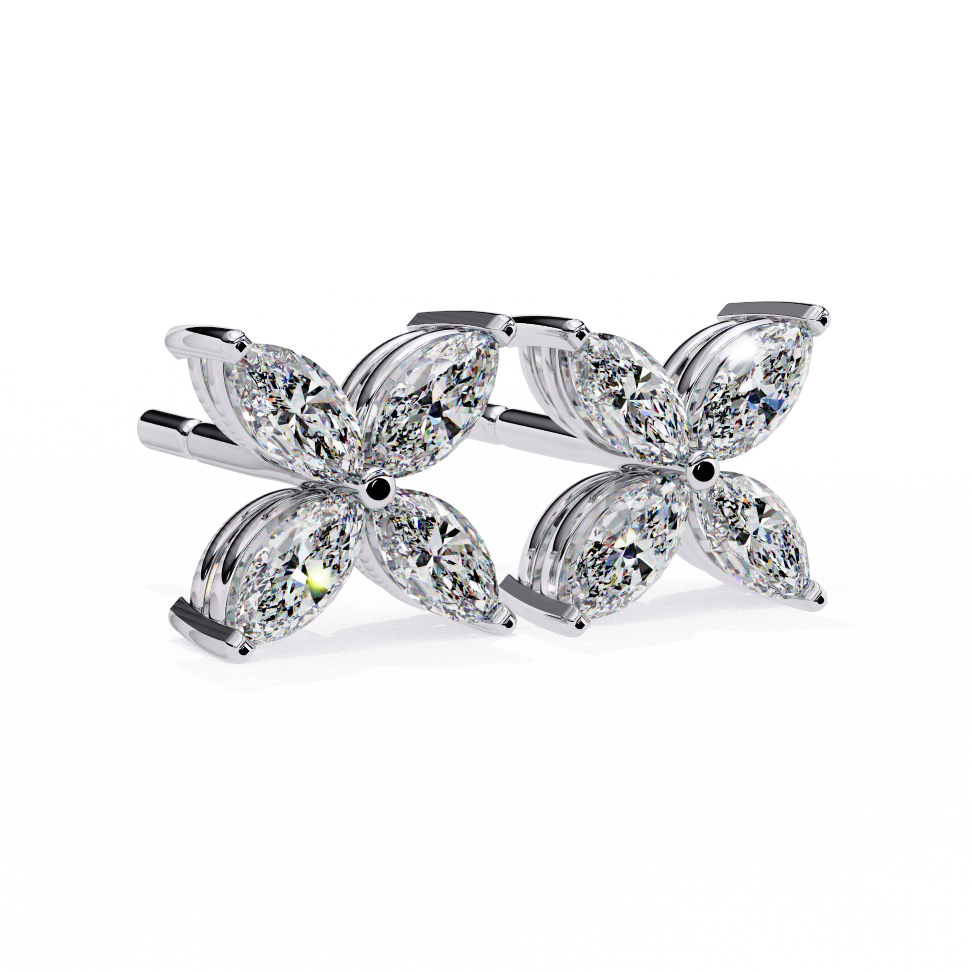 0.95 CT  Marquise Cut Diamond Casual Stud Earring - Ulight Jewels