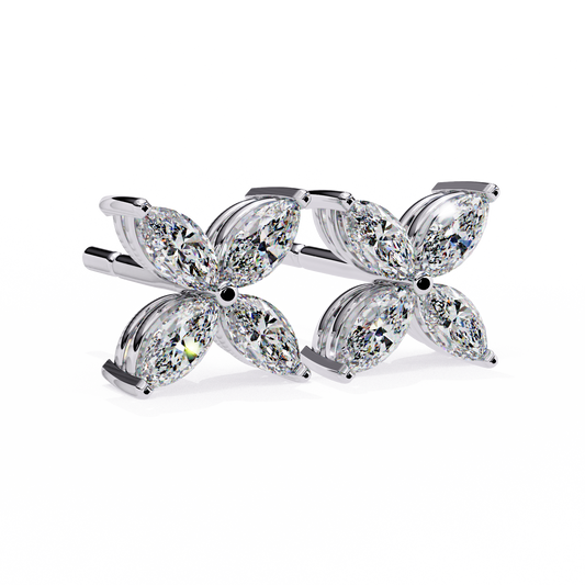 0.95 CT  Marquise Cut Diamond Casual Stud Earring - Ulight Jewels