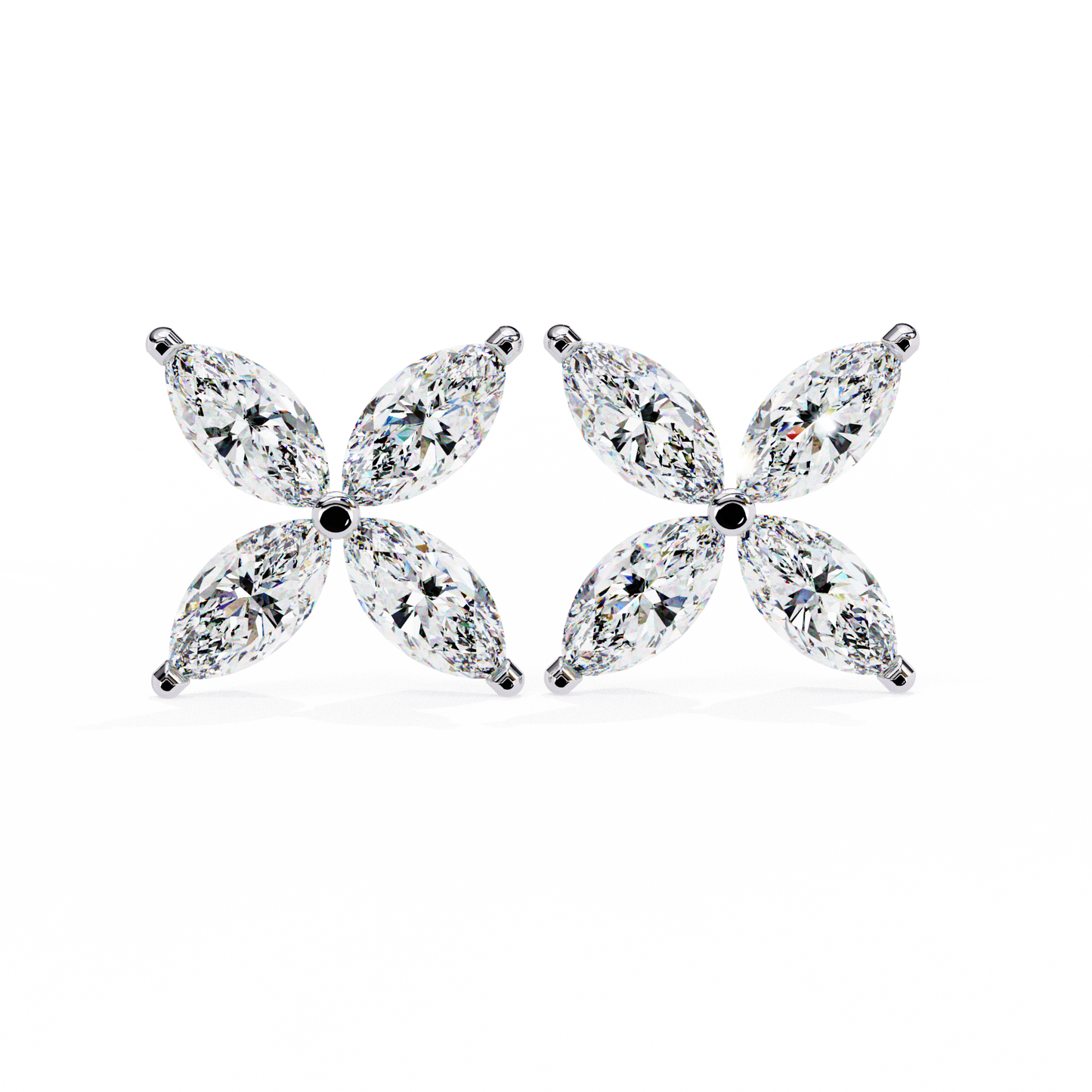 0.95 CT  Marquise Cut Diamond Casual Stud Earrings